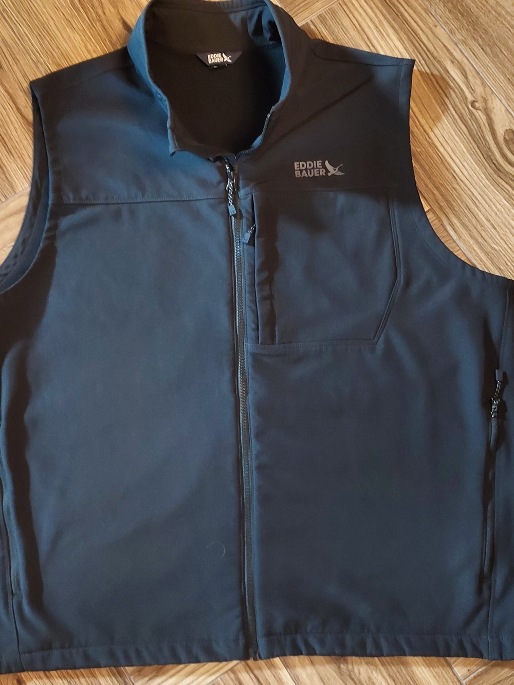 Eddie Bauer Black Water Repell Fleese Lined Multi Pkt Endurance Vest: 2XL : NWOT